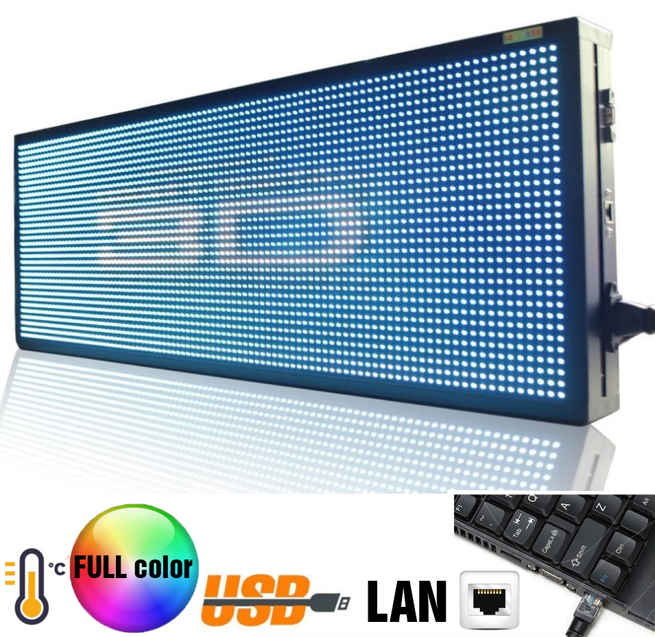 Velkoplošný LED panel s plnobarevný displejem - 76 cm x 27 cm