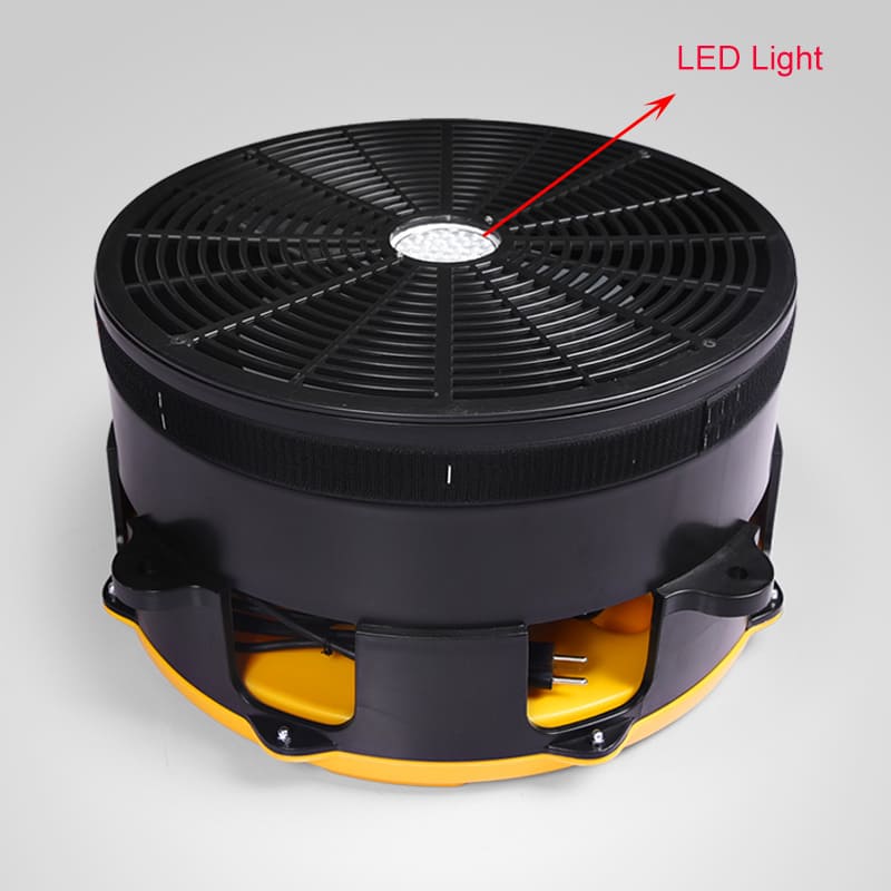 ventilátor a led na podstavci - nafukující figurina