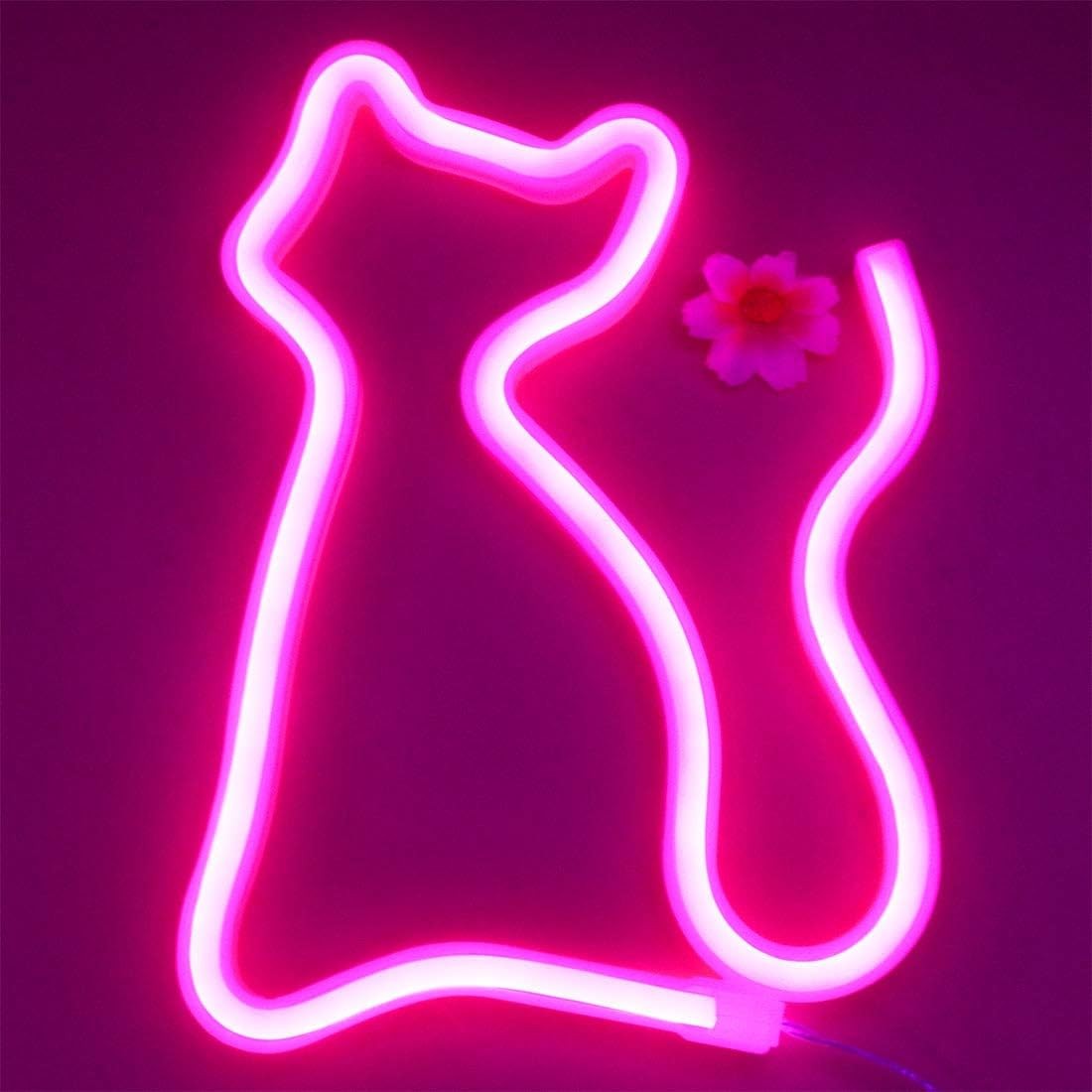 světelné logo neon napis medvídka