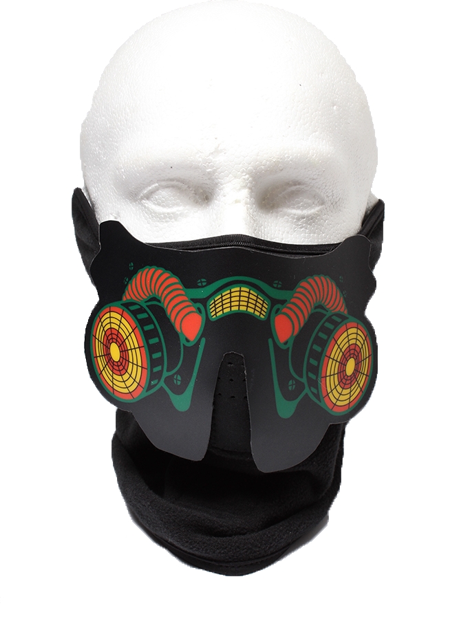Rave maska ​​respirátor - zvukově senzitivní