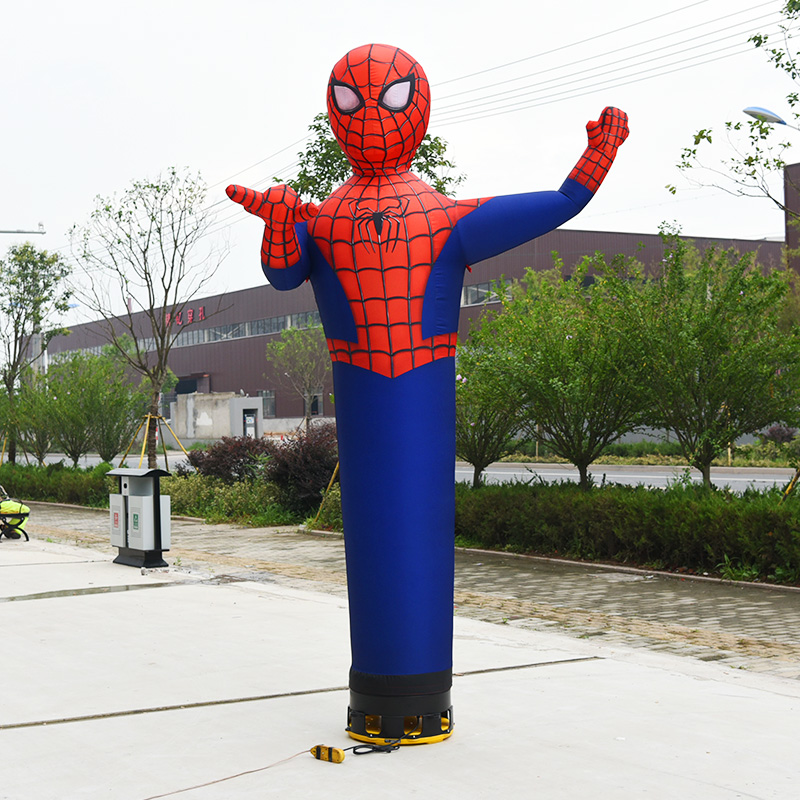 spiderman postavička nafukovací vlající tančící s ventilátorem