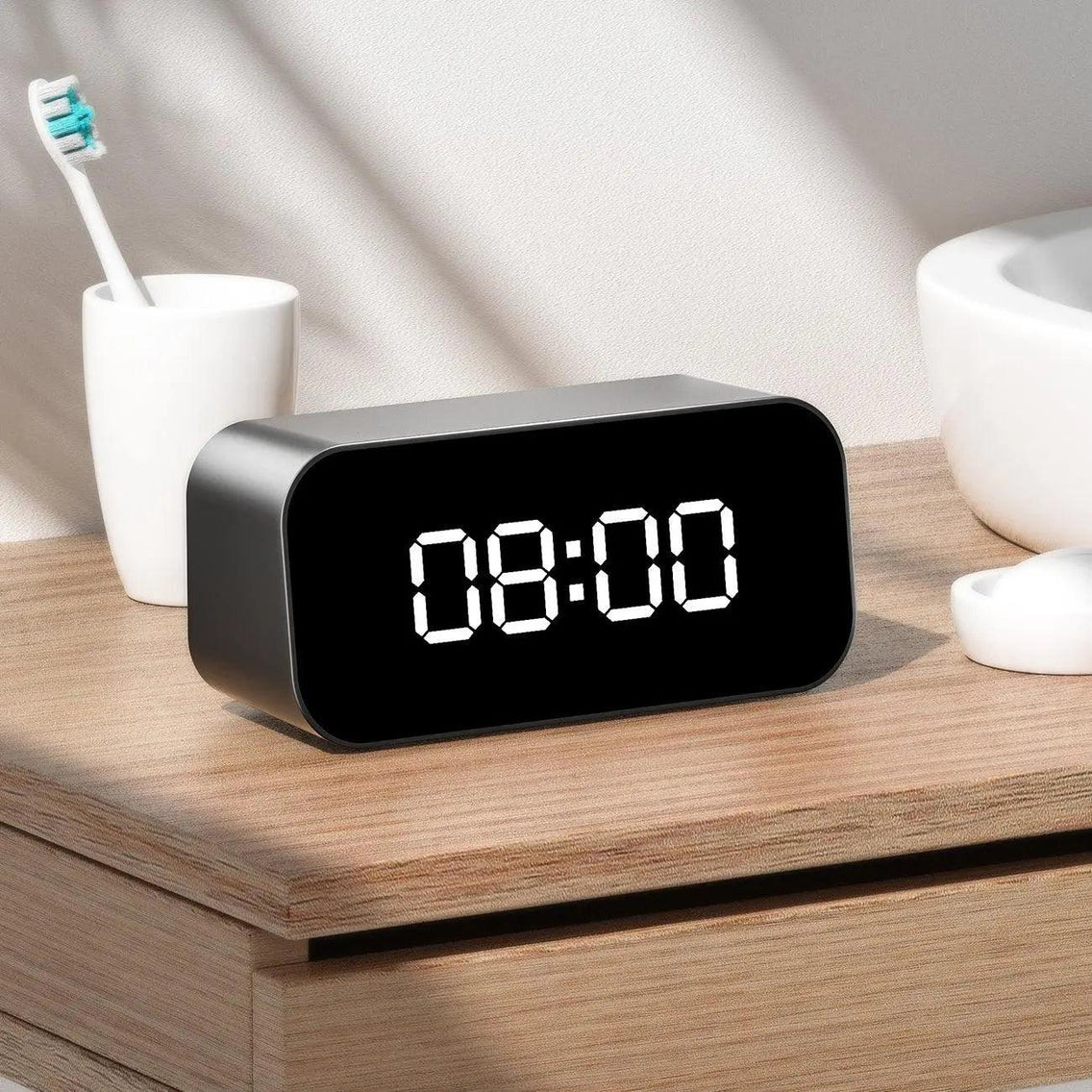 4k kamera v hodinách budiku alarm digitálním